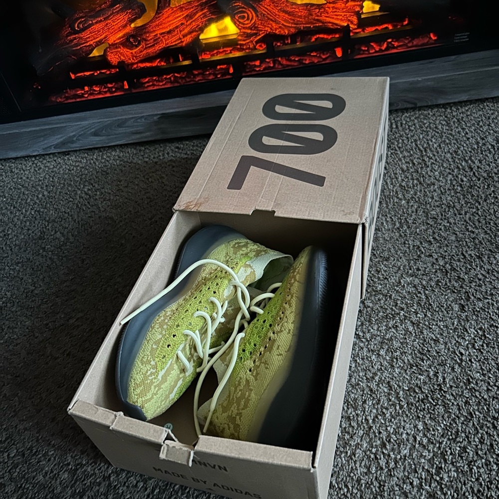 adidas Athletic Shoes in Lime and Black
